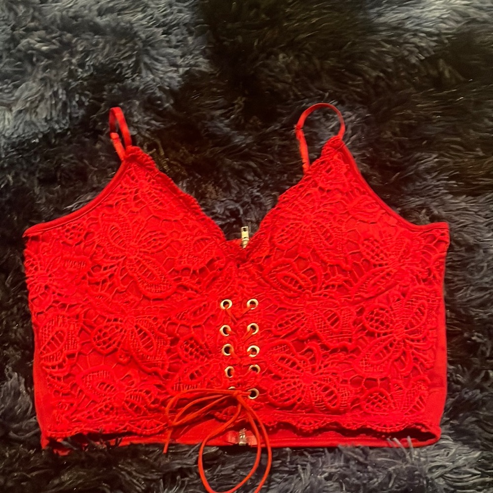 Red Padded Sexy Top